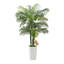 Palmier artificiel artificiel avec plante blanche Areca-1673857831
