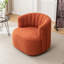 Fauteuil demi-tonneau pivotant rembourré Musaab-1129483426