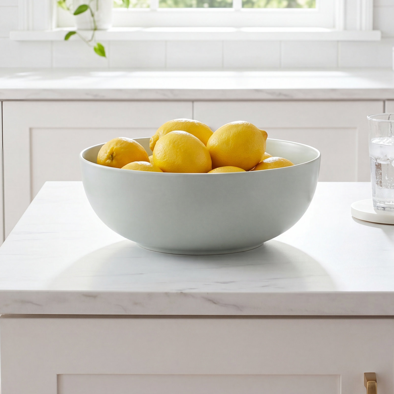 Coupe Handcrafted Stoneware Serving Bowl, Blue