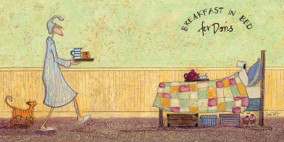 Breakfast in Bed for Doris by Sam Toft - Art Print