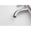 Robinet de lavabo de salle de bain en acier inoxydable - aspect moderne, poignée simple, nickel brossé, poignée à montage rapide, acier, installation sans entraves