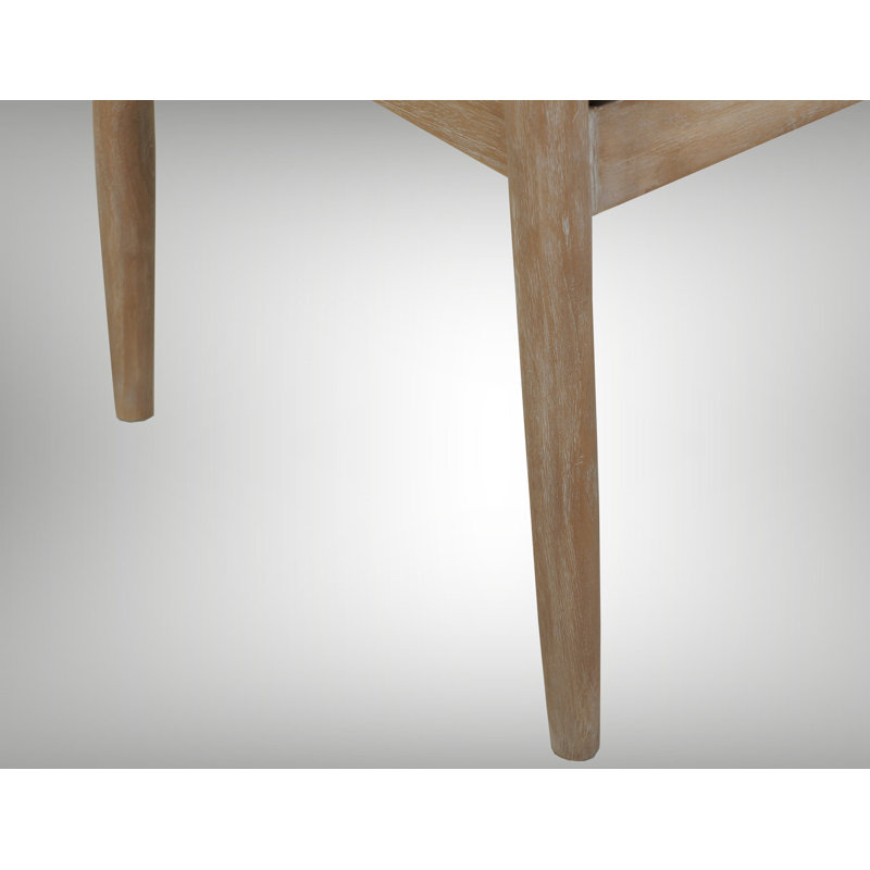 Fauteuil en teck rembourré, fauteuil en bois