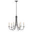 Simple Sweep 6-Light Candle Style Classic/Traditional Chandelier-6337017