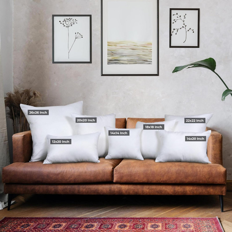 Ensemble de 1 coussin décoratif décoratif, idéal pour canapé et lit, 1, Carré 18 po