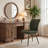 Fabric Upholstered Dining Chairs Metal Frame Side Chairs with Backrest for Kitchen Dining Room-2062736373