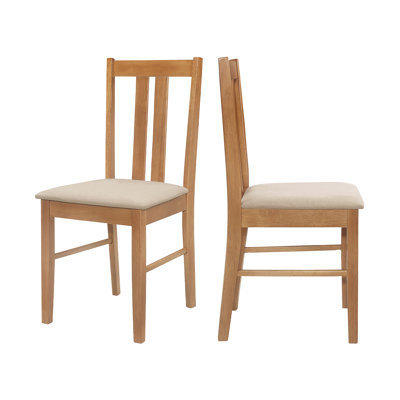 Ahwahnee 43cm H Fabric Upholstered Slat Back Side Chair