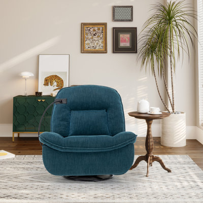 Betzabe Upholstered Swivel Recliner