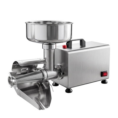 Electric Tomato Strainer 250W Food Mill and Sauce Maker, Processes 200 lbs/H, Ideal for Apple Sauce, Strawberry and Blueberry Jam, Stainless Steel Tomato Press with Large Hopper