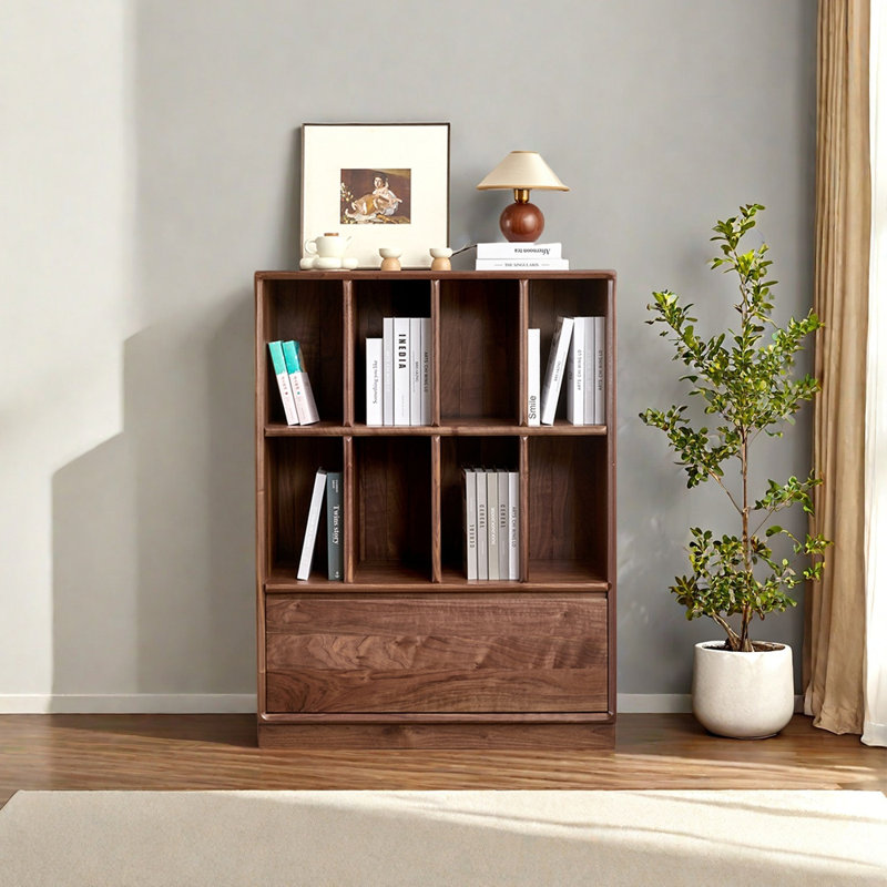 Bibliothèque de style rétro, (2 tablettes) H 47,24 po x l 39,37 po x P 15,75 po