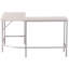 Mike L-Shaped Metal Base Writing Desk