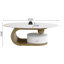Ensemble de 2 tables de bout modernes pour le salon, ovales et rondes Modern Nesting en-130078432-130078436