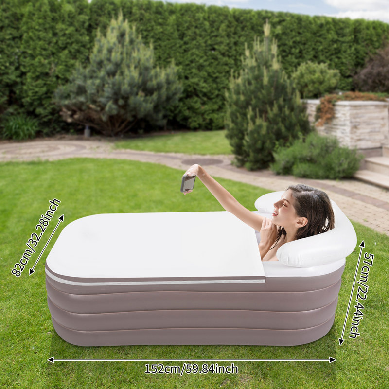 Baignoire spa portative gonflable, Rose