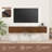 Floating Tv Stand For 75" Tv, Led Wall-mounted Entertainment Center With Charging Station, Floating Tv Shelf For Living Room, Bedroom, Walnut Brown-319986741