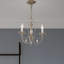 Lustre classique / traditionnel à 3 lumières de style bougie avec détails en cristal Gaiwan-1966269402