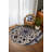 Armend Collection Digital Print Cotton-Polyester Navy Floral Rug-2089960085