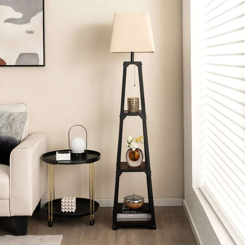 Lampe sur pied colonne 62 po Burel