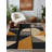 Gustin Collection Digital Print Cotton-Polyester Brown Multicolor Geometric Rug-226395123
