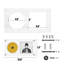CD Picture Frame, Acrylic Display Case   (White)