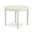 3 Piece Kitchen Table Set for Small Spaces Contains a Round Dining Table and 2 Brown Linen Linen Fabric Parson Dining Chairs, 42x42 Inch, Linen White-167541469