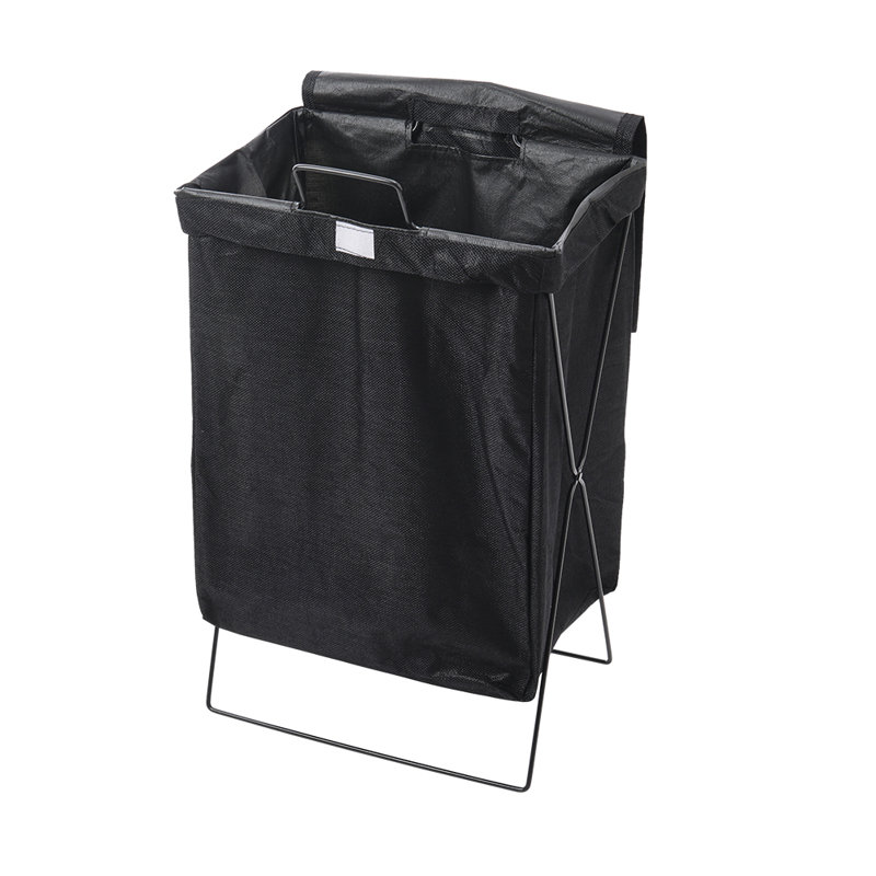 Fabric Laundry Basket, Black
