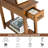 Isobel Solid Wood Top End Table Set with Storage