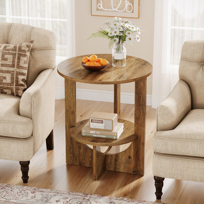 Pedestal Round Side Table