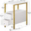 30cm W Metal Bedside Table