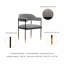 Fauteuil en chenille de métal gris Lia-965954704