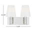 2 Light Frosted Dimmable Vanity Light-44138696