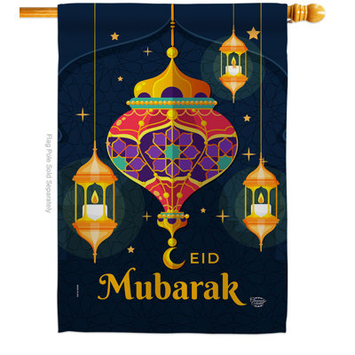 Drapeau de jardin Eid Mubarak