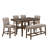 Marcello Brown Bar Bench