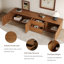 Ensemble de salon Mid-Century brun