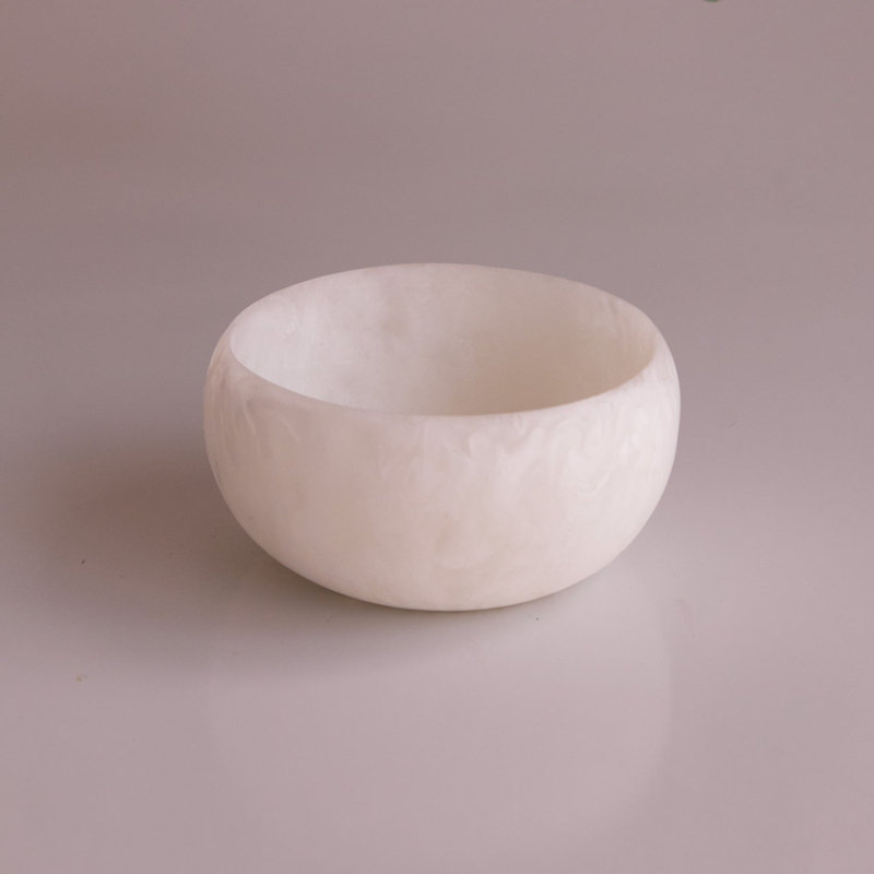 Mini bol rond en résine RESIN, Noix de coco