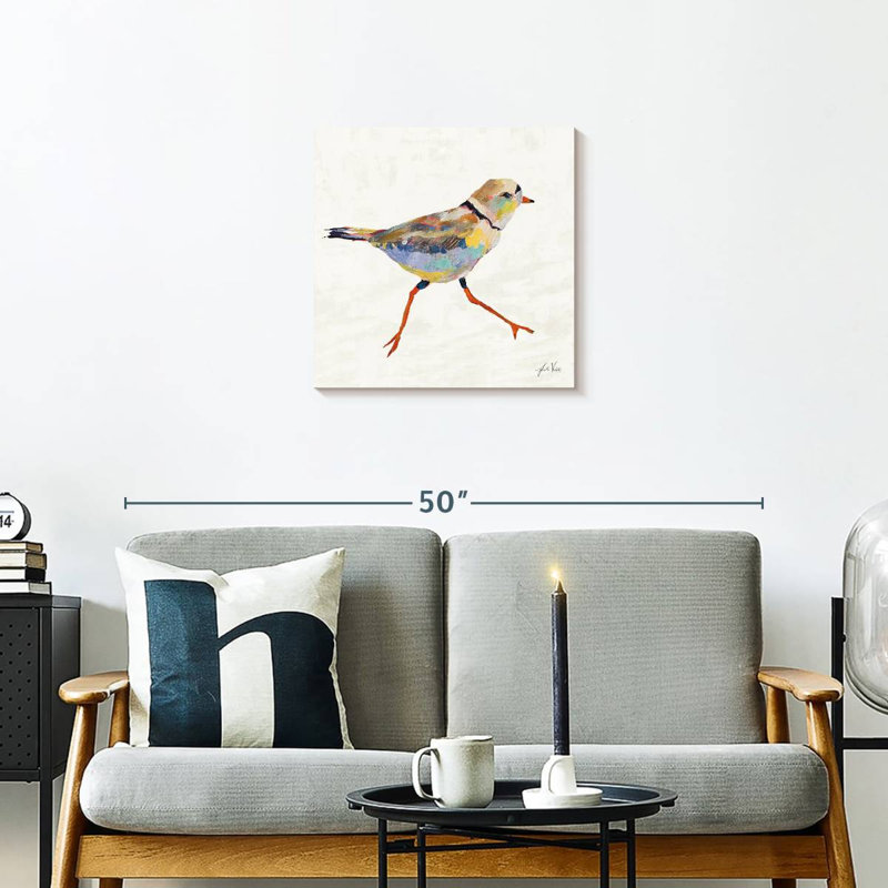 Crowle Coastal Plover I Linen, H 20 po x l 20 po