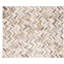 Espina Cowhide Geometric Area Rug in Gray