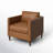 Clifford Genuine Leather Custom Armchair-1640942685