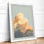 Golden Cloud Rising Modern - Framed Print-1142842325-1142842320