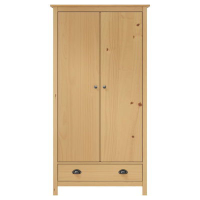 Funkhouser 2 Door Solid Wood Wardrobe