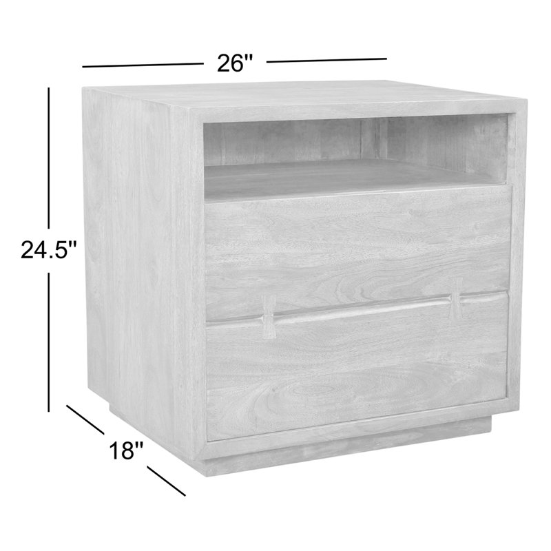 Madagascar 1 - Drawer Solid Wood Nightstand
