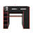 Full Size Wood Loft Bed With Desk,Wardrobe,Ample Storage Space And RGB LED Light-117530357