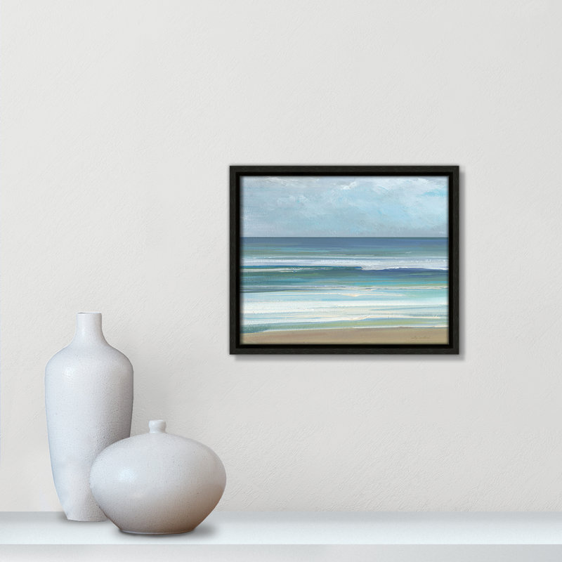 «Gentle Waves I» par Sally Swatland, Espresso, H 9,5 po x l 11,5 po