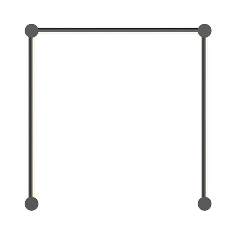 Purolinear 360™ 3 - Light LED Vanity Light, Satin Black