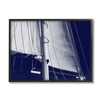 " Navy Blue Nautical Boat Mast " by Charlie Carter