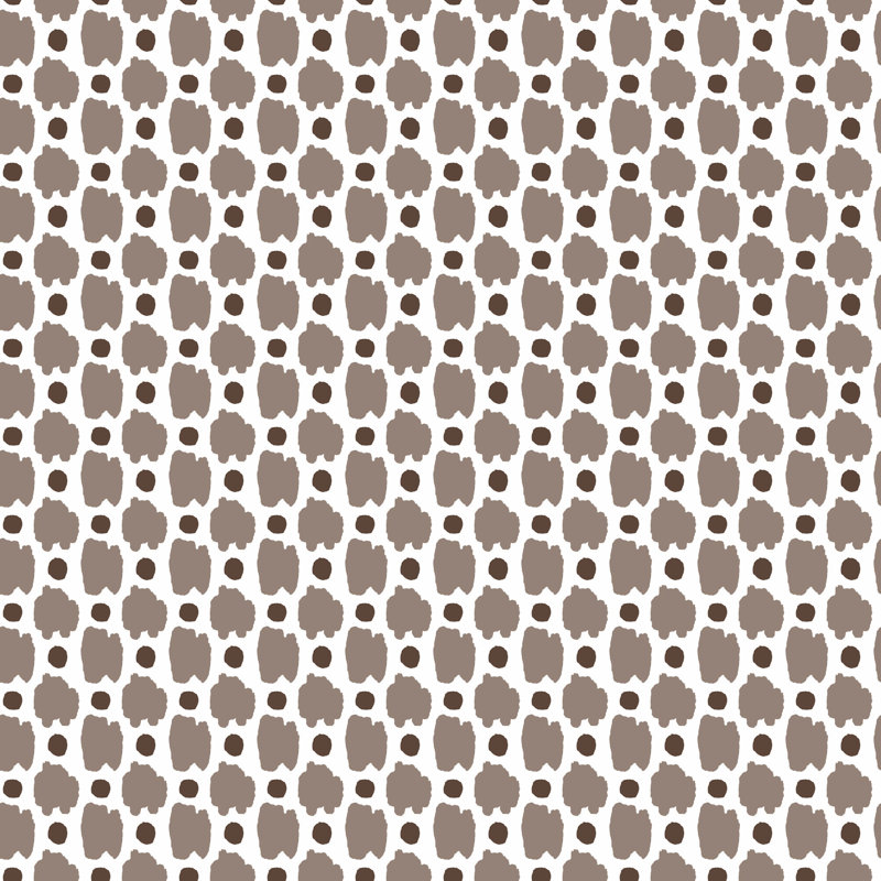 Spots Animal Print Wallpaper Roll, Chocolate