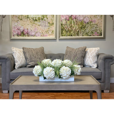 Hydrangea Floral Arrangement in Planter