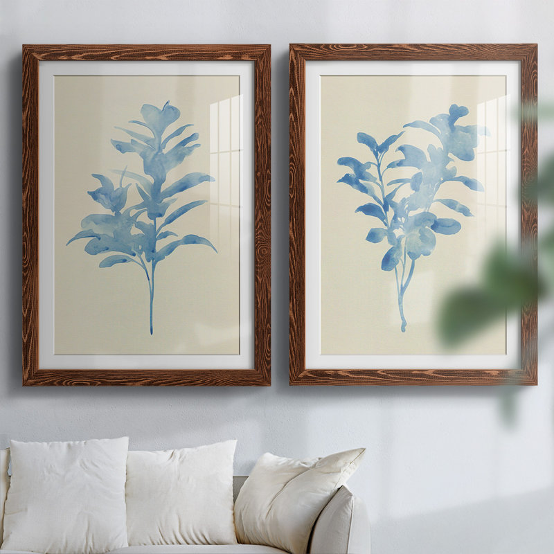 «Verditer Fig I», reproduction encadrée de qualité supérieure - prête à être accrochée, H 31,5 po x l 88 po x P 1,5 po