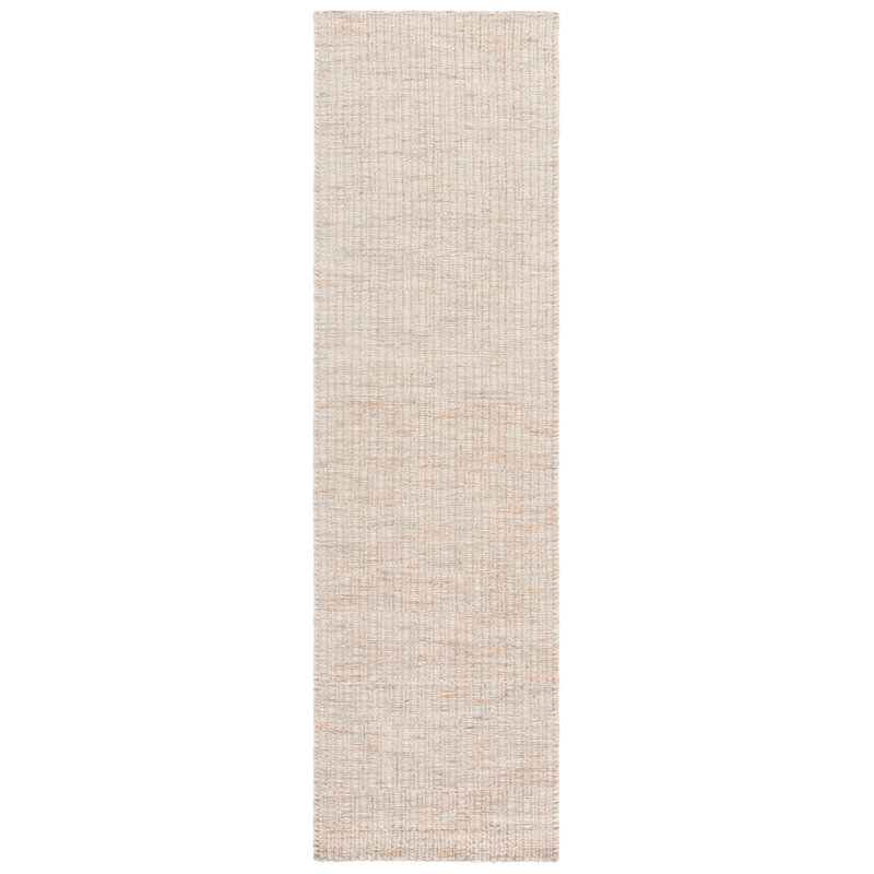 Natura 230 Hand Woven Wool Pile No Pattern Rug, Runner 2'3" x 8'