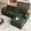 Canapé manuel en L à 3 places avec coussin de siège double amovible Manuel Corduroy-250414997-250414994