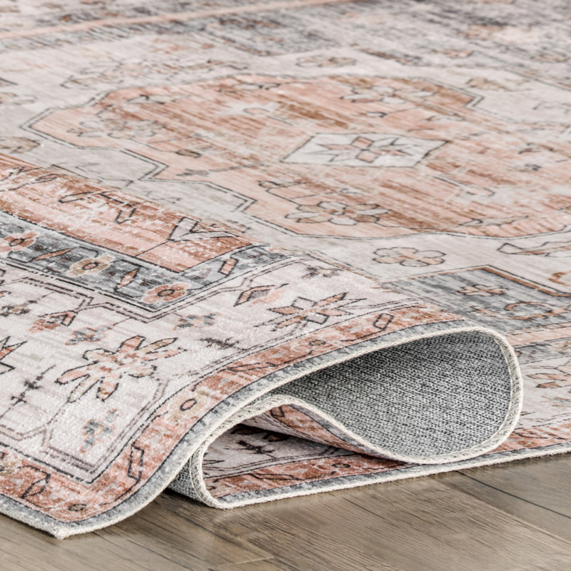 Banks SpinClean Vintage Machine Washable Area Rug, Rectangle 5' x 8'