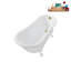 Baignoire de trempage en acrylique sur pieds 53 po avec bonde, pattes et plateau en bambou Streamline-76275068-72770164